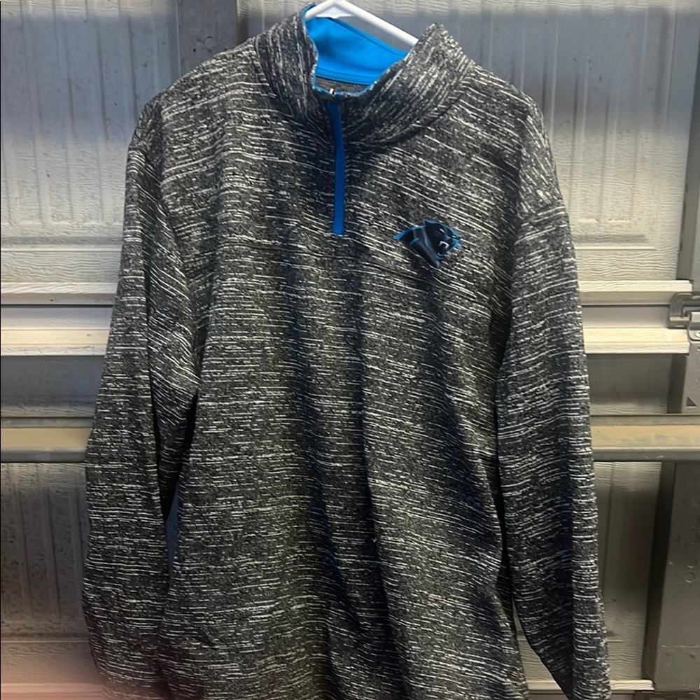 NFL Carolina Panthers Gray Quarter-Zip Sweatshirt